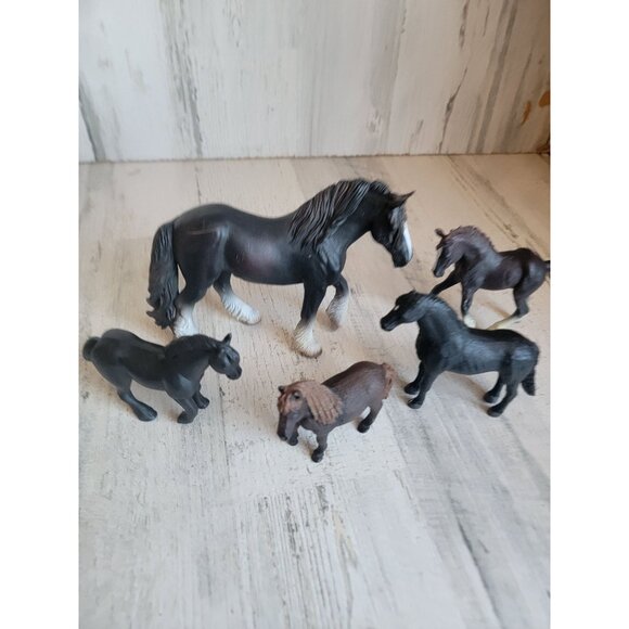 Horse black beauty variety farm animal equestrian toy figure set - Picture 5 of 6
